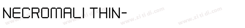 Necromali Thin字体转换